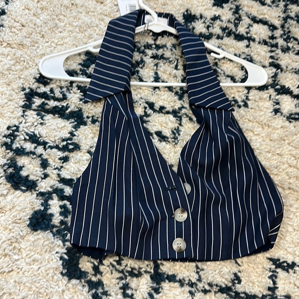 Cropped WEWOREWHAT vest